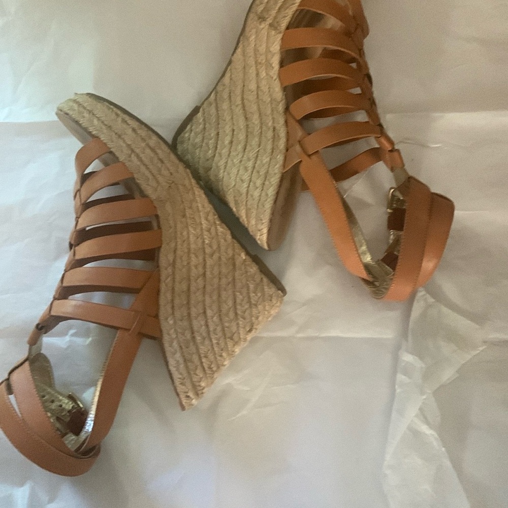 Belle by Sigerson Morrison Tan Espadrille Wedges